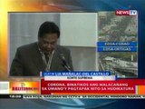 BT: Corona, binatikos ang Malacañang   sa umano'y pagtapak nito sa   hudikatura