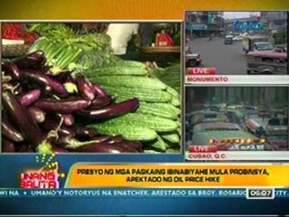 UB: Presyo ng mga pagkaing ibinabiyahe mula probinsya, apektado ng OPH (031512)