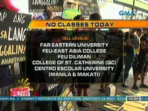 UB: Alamin ang mga suspendidong klase ngayong araw (031512)