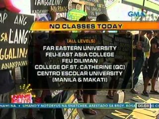 UB: Alamin ang mga suspendidong klase ngayong araw (031512)