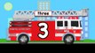 Learn Numbers Fire Truck #1 - 'Count to 10' Firetrucks Animation for Kids (HD)