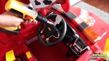 Unboxing Paw Patrol Marshall Fire Truck Ride On Car Battery-Powered Playtime at Park Toys Collectors
