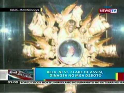 BP: Relic ni St. Clare of Assisi, dinagsa ng mga deboto