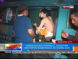 NTG: Rider ng motorsiklo, sugatan matapos mabangga sa isang SUV sa QC (032012)
