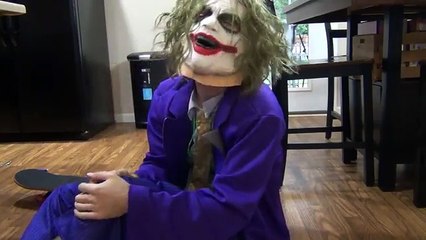JOKER HURTS FOOT IN REAL LIFE !!! Joker vs Spiderman w/ Doctor Syringe, POO Colored Balls, Bad Baby
