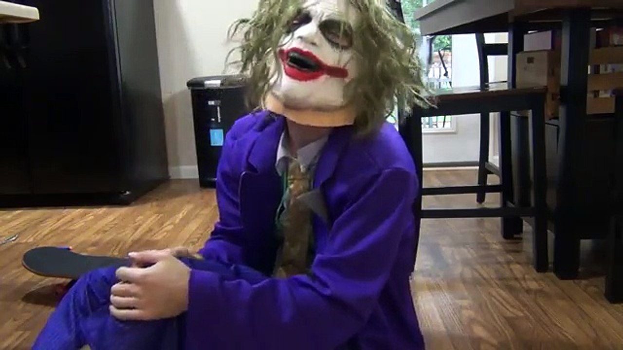 JOKER HURTS FOOT IN REAL LIFE !!! Joker vs Spiderman w/ Doctor Syringe, POO Colored Balls, Bad Baby