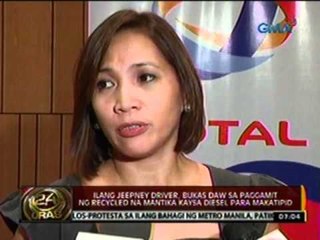 Ilang jeepney driver, bukas daw sa paggamit ng recycled na mantika kaysa Diesel para makatipid