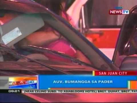 NTG: AUV, bumangga sa pader sa San Juan City (032212)