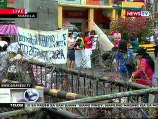 NTG: Update sa kilos-protesta vs PNoy sa Mendiola (032212)