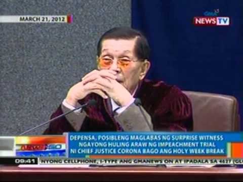 NTG: Depensa, posibleng maglabas ng surprise witness ngayong araw (032212)