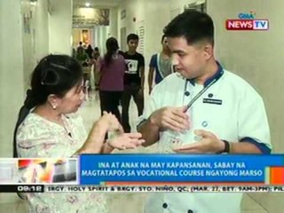 NTG: Ina at anak na may kapansanan, sabay na magtatapos sa vocational course ngayong Marso (032212)