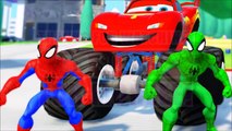 SPIDERMAN COLORS EPIC HELICOPTER PARTY Fun Superhero Movie & Nursery Rhymes Children Songs