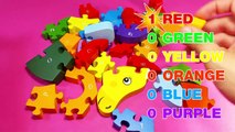 123 ABC Puzzle Alphabet Numbers Learn Colors Wood Puzzles for Kids