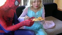 PREGNANT FROZEN ELSA & SPIDERMAN & VENOM PRANK! SUPERHERO FUN IRL!