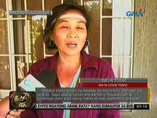 Download Video: 24 Oras: 18-anyos na graduating student, patay sa aksidente sa Ilocos Sur