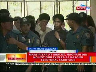BT: Andal Ampatuan Sr., naghain ng not guilty plea sa kasong electoral sabotage