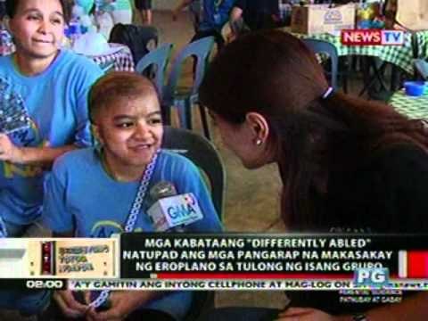 OC: Mga kabataang 'Differently Abled' natupad ang mga pangarap na makasakay ng eroplano