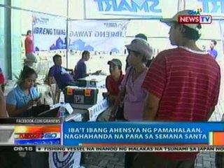 NTG: Iba't ibang ahensya ng pamahalaan, naghahanda na para sa Semana Santa (032612)