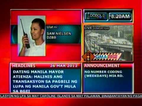 DB: Andal Ampatuan Sr., dumating na sa Pasay RTC para sa kanyang arraigment (032612)