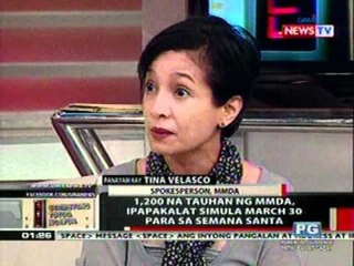 OC: Metro Alalay Semana Santa 2012 ng MMDA, sisimulan na sa March 30