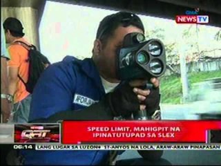 QRT: Speed limit, mahigpit na ipinatutupad   sa SLEX