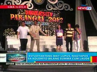 BP: Estudyanteng may lupus sa Iloilo, nagtapos sa kolehiyo bilang Summa Cum Laude