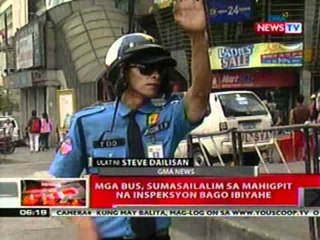 QRT: Mga bus, sumasailalim sa mahigpit na ininspeksyon bago ibyahe