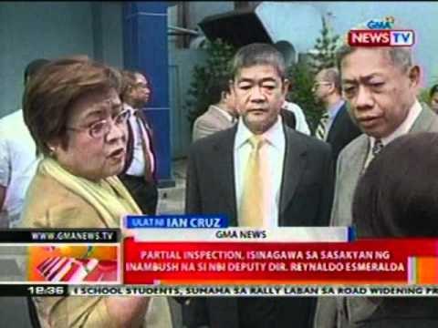 BT: Partial inspection, isinagawa sa sasakyan ng inambush na si NBI Deputy Dir. Reynaldo Esmeralda