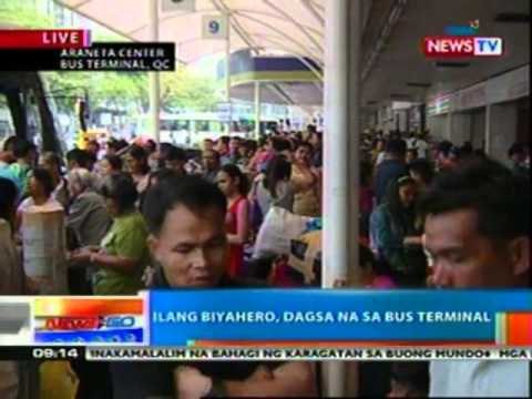 NTG: Ilang biyahero, dagsa na sa bus terminal (032712)