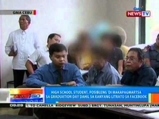 NTG: HS student sa Cebu, posibleng 'di makapagmartsa dahil sa kanyang litrato sa FB (032912)