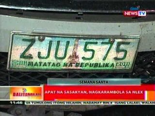 BT: 4 na sasakyan, nagkarambola sa NLEX