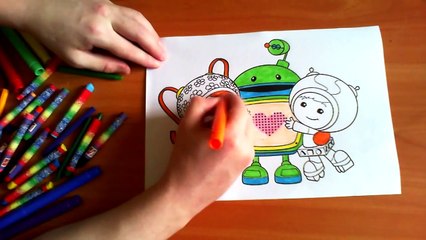 Team Umizoomi New Coloring Pages for Kids Colors Coloring colored markers felt pens pencils