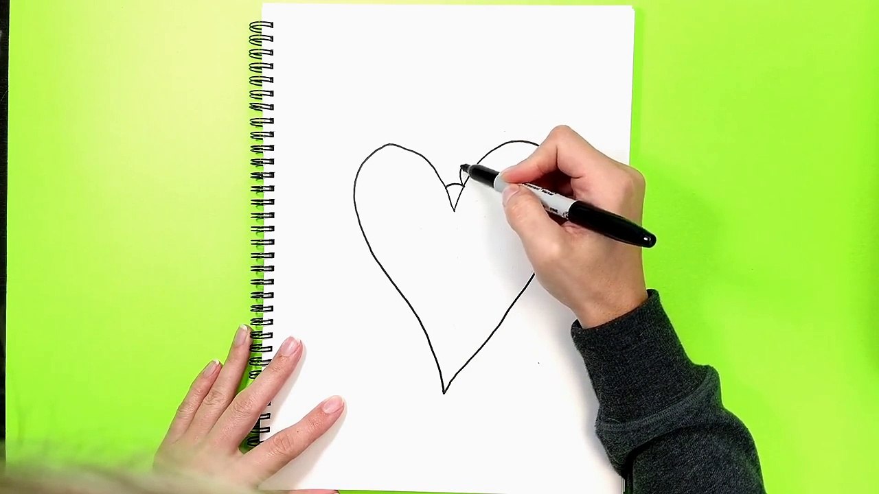 How to draw a heart - STEP BY STEP - DRAWING TUTORIAL