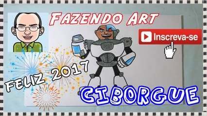 Haw to draw Cyborg Teen Titans Go!