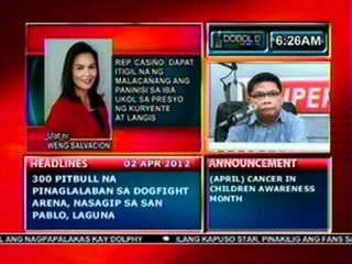 DB: Rep. Casiño, itigil na ng Malacañang ang paninisi sa presyo ng kuryente at langis (040212)