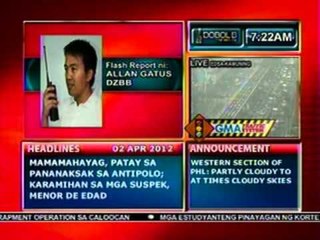 DB: Pampasaherong jeep, tumagilid sa may Ramon Magsaysay Blvd., QC (040212)