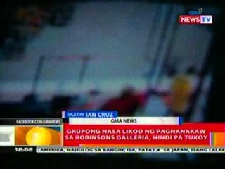 BT: Grupong nasa likod ng pagnanakaw sa Robinsons Galleria, hindi pa tukoy