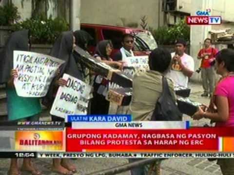BT: Grupong kadamay, nagbasa ng pasyon bilang protesta sa harap ng ERC