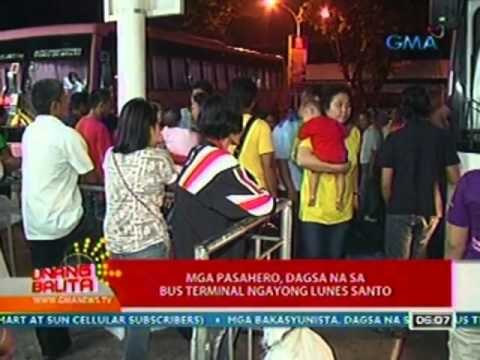UB: Mga pasahero, dagsa na sa bus terminal ngayong Lunes Santo (040212)