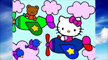 Learn Colors for Kids And Color Heart Coloring Page And Speed Coloring Hello Kitty
