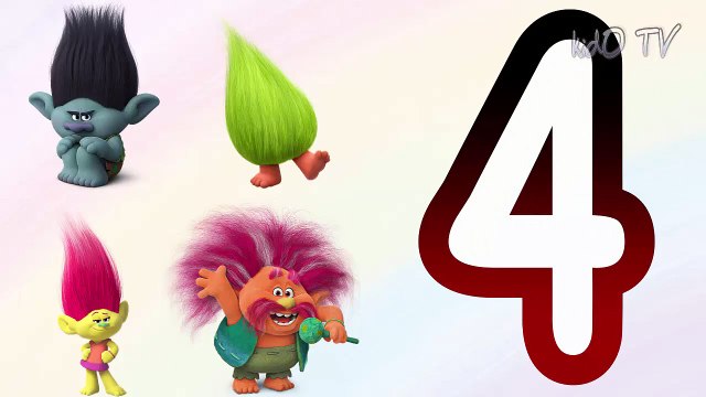 Dreamworks TROLLS- Learn Counting 123 Learning Numbers 1-10 Fun Educational Video for Kids