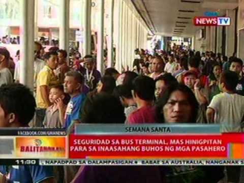 BT: Seguridad sa bus terminals, mas hinigpitan para sa inaasahang buhos ng mga pasahero