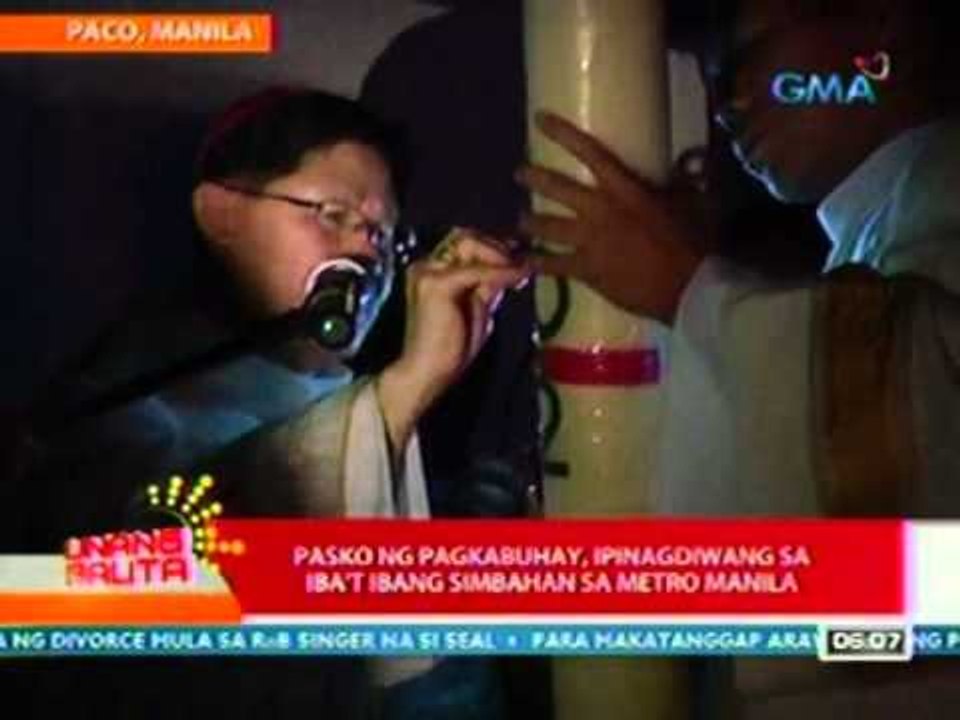 UB: Pasko ng pagkabuhay, ipinagdiwang sa iba't ibang simbahan sa Metro Manila (040912)