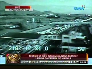 24oras: Trapiko sa SLEX, nagsimula nang   bumigat lalo na sa pabalik ng   Maynila