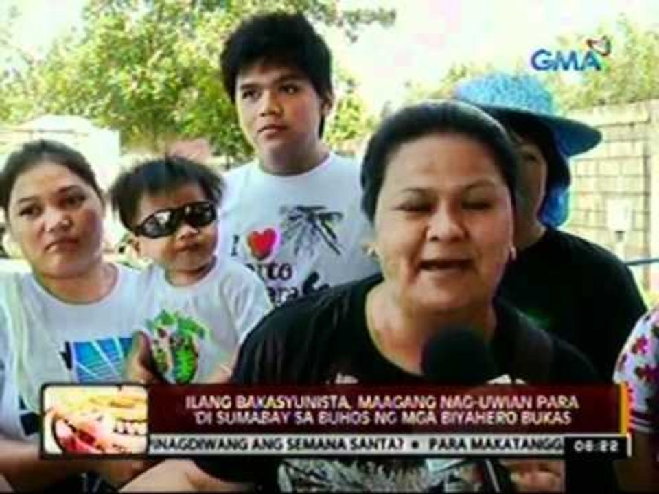 24oras: Ilang bakasyunista, maagang   nag-uwian para di sumabay sa   buhos ng mga biyahero bukas