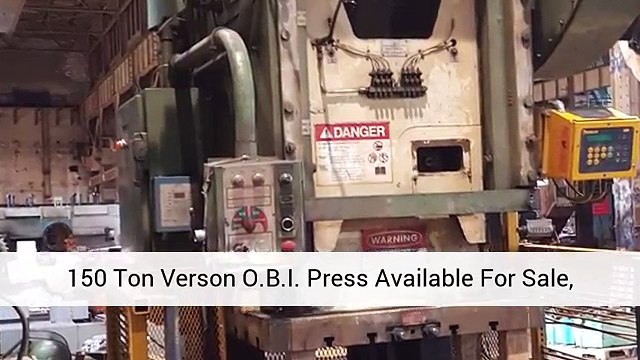 150 Ton Verson O.B.I. Press For Sale