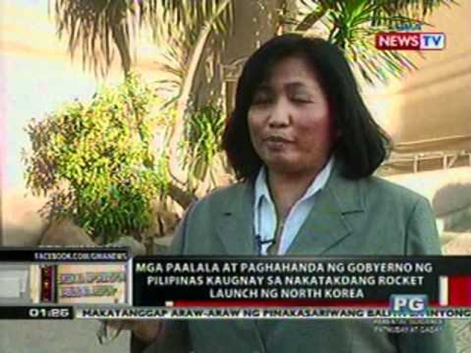 OC: Mga paalala at paghahanda ng gobyerno ng Pilipinas sa nakatakdang rocket launch ng NKorea