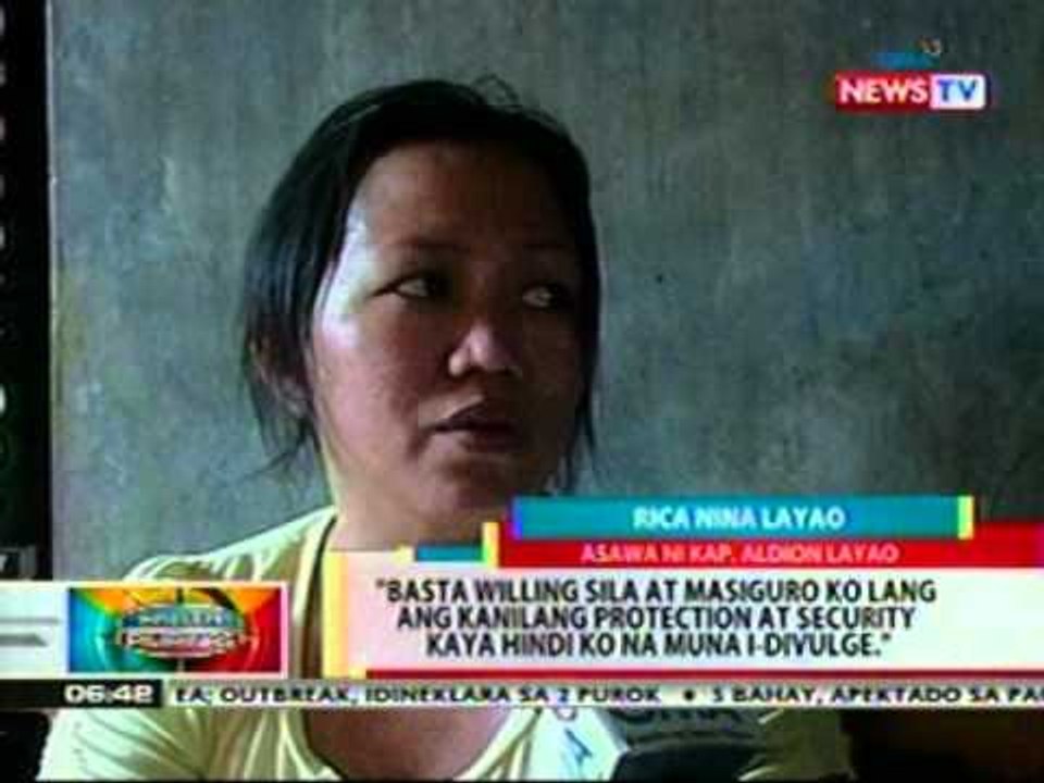 BP:  Napatay na Brgy. captain sa Davao, dait nang nakatanggap ng death threats ayon sa asawa