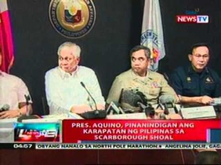 NTL: PNoy, pinaninindigan ang karapatan ng   PHL sa Scarborough Shoal