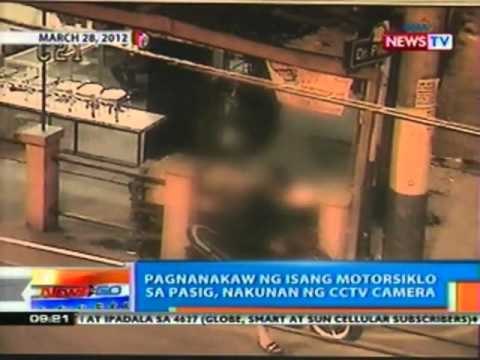 NTG: Pagnanakaw ng isang motorsiklo sa Pasig, nakunan ng CCTV camera